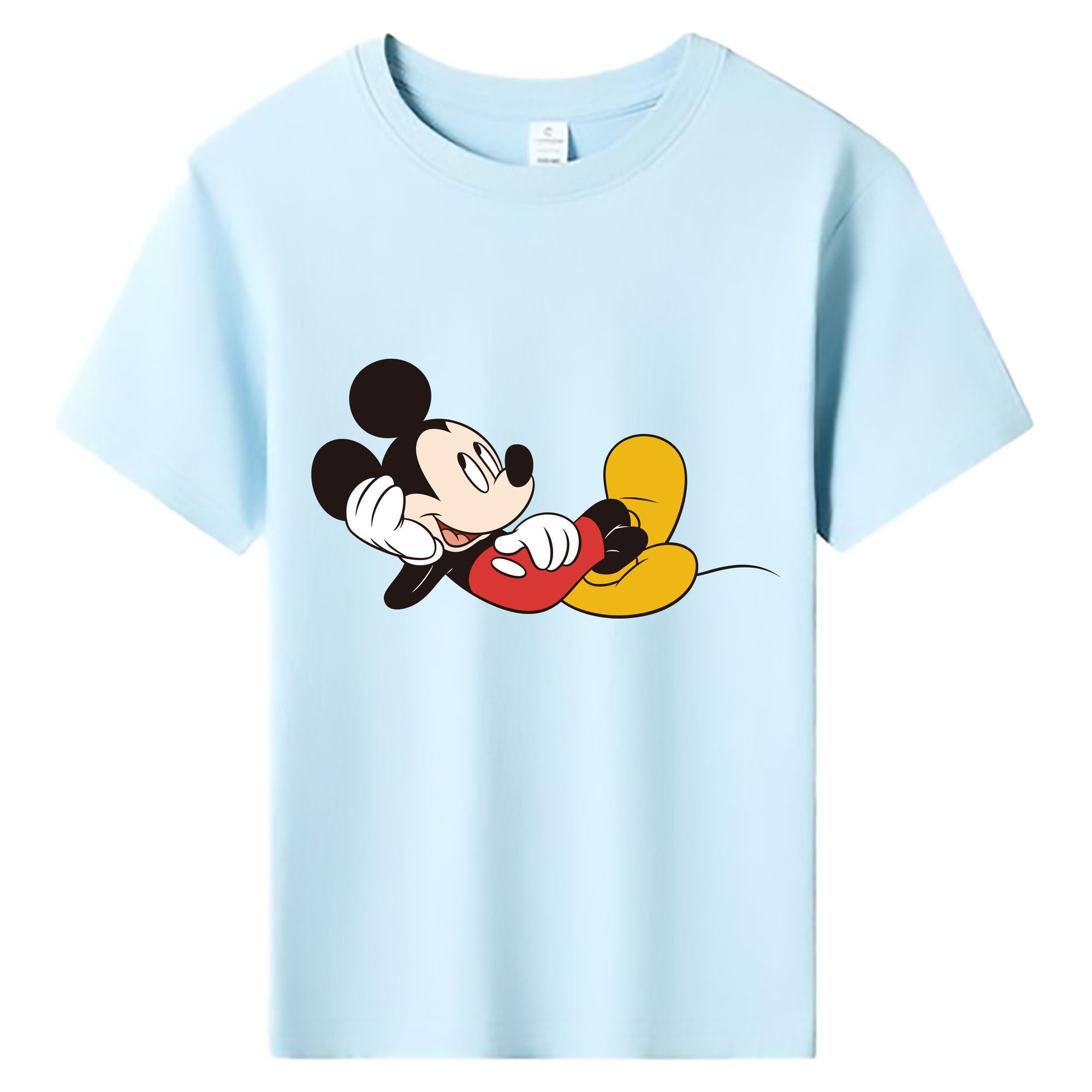 ミッキーマウス Mickey Mouse 綿100％キッズTシャツ（フロントプリント）